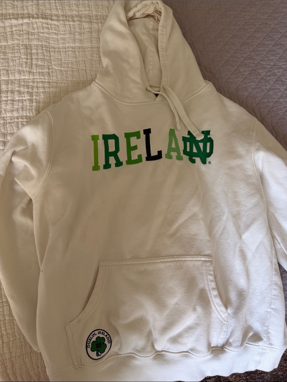 Cream Ireland Graphic Hoodie - NOTRE DAME